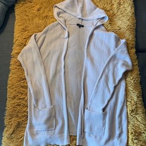 Verve ami light pink cardigan with hood